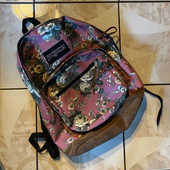 Jansport Floral Backpack - Picture 1 of 3